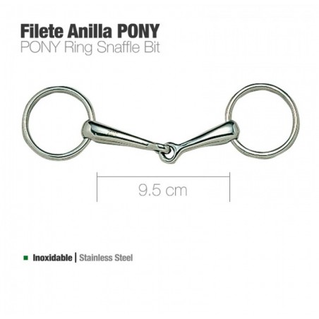 Filete anilla poni inox.