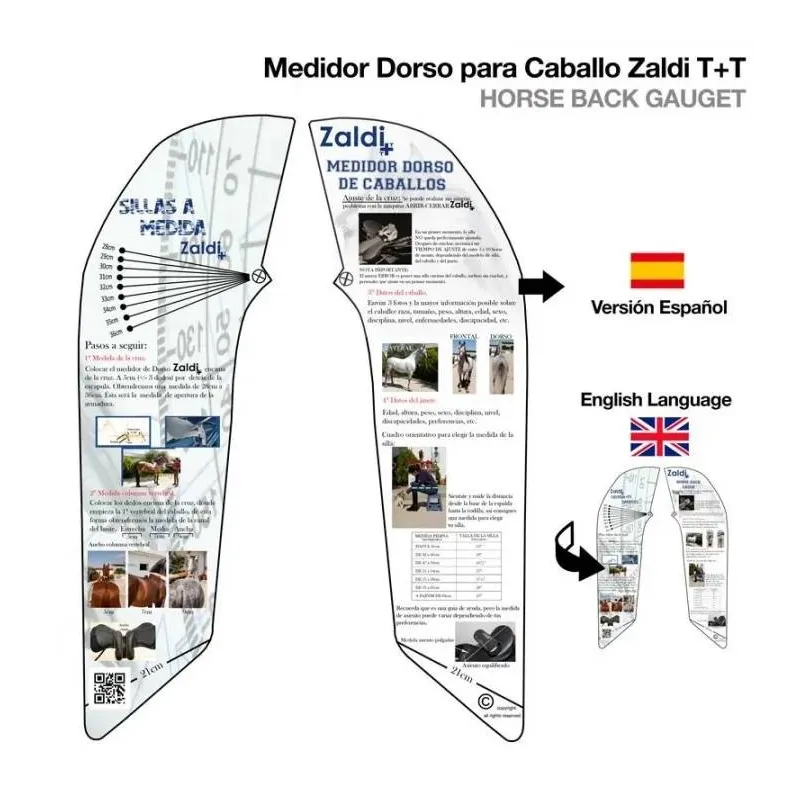 Medidor dorso para caballo, Zaldi