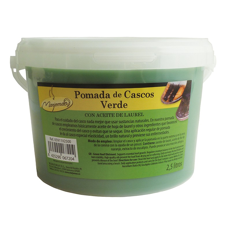 Pomada cascos verde 2,5 l, Marjoman