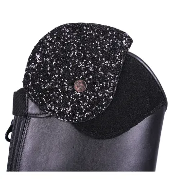 Bota de montar junior, piel negra, ROMY