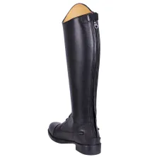Bota de montar junior, caña alta, piel negra, ROMY