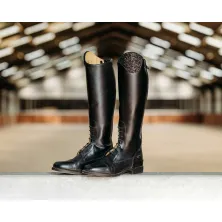 Bota de montar junior, piel negra, ROMY