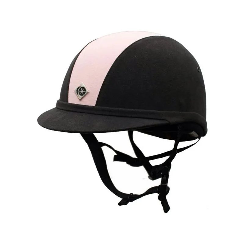 Casco YR8 negro/rosa Charles Owen