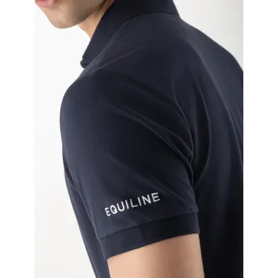 Polo azul manga corta hombre, Equiline