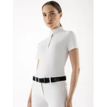 Polo concurso blanco mujer, Equiline