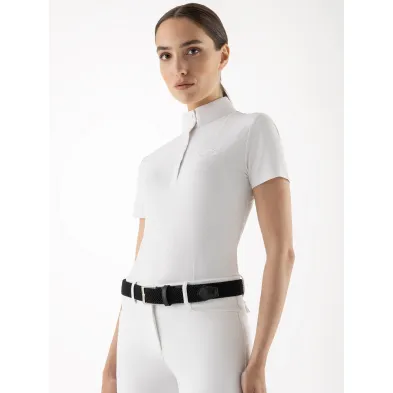 Polo concurso blanco mujer, Equiline